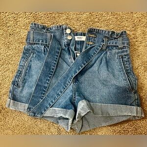 Forever 21 High-Waisted Blue Jean Shorts